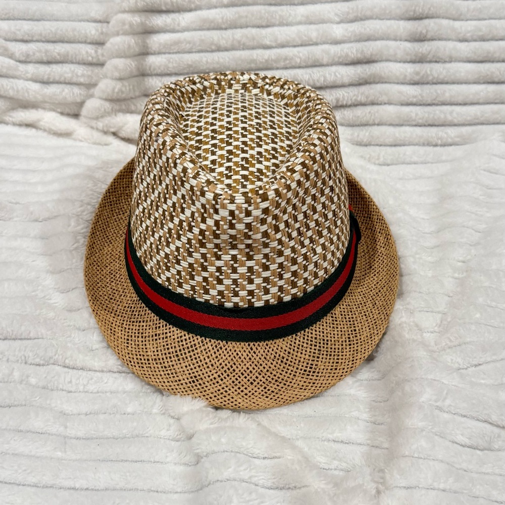 Straw Fedora Trilby Hat
